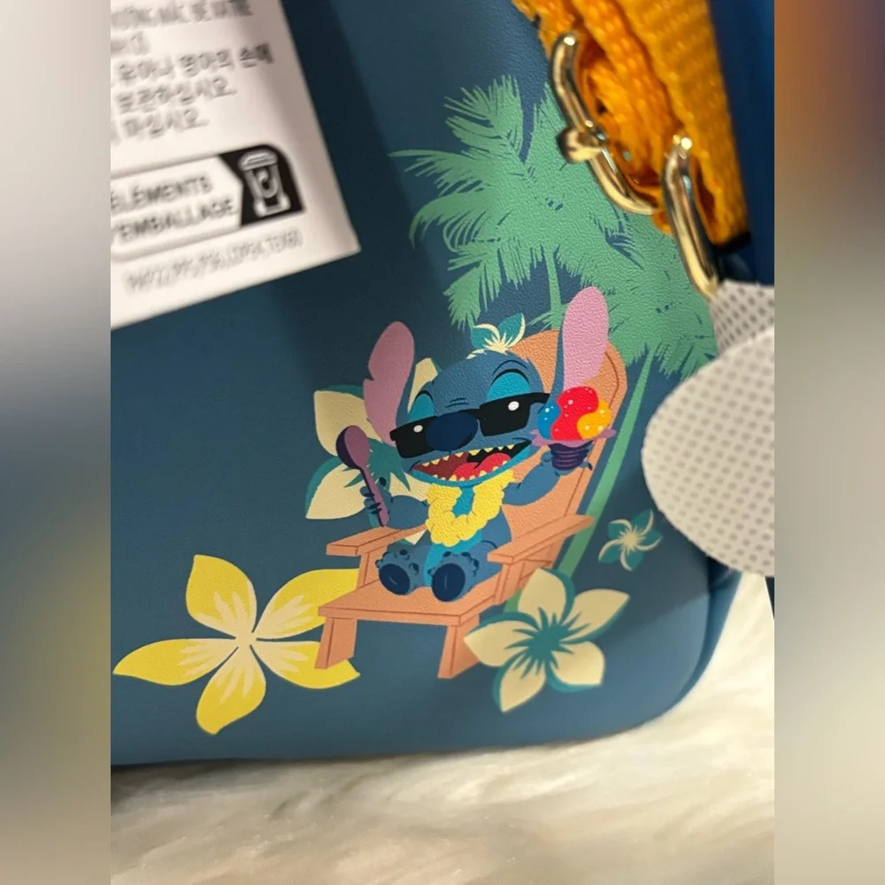 Disney Aulani Resort Exclusive Stitch Scented Shave Ice Loungefly Mini Backpack